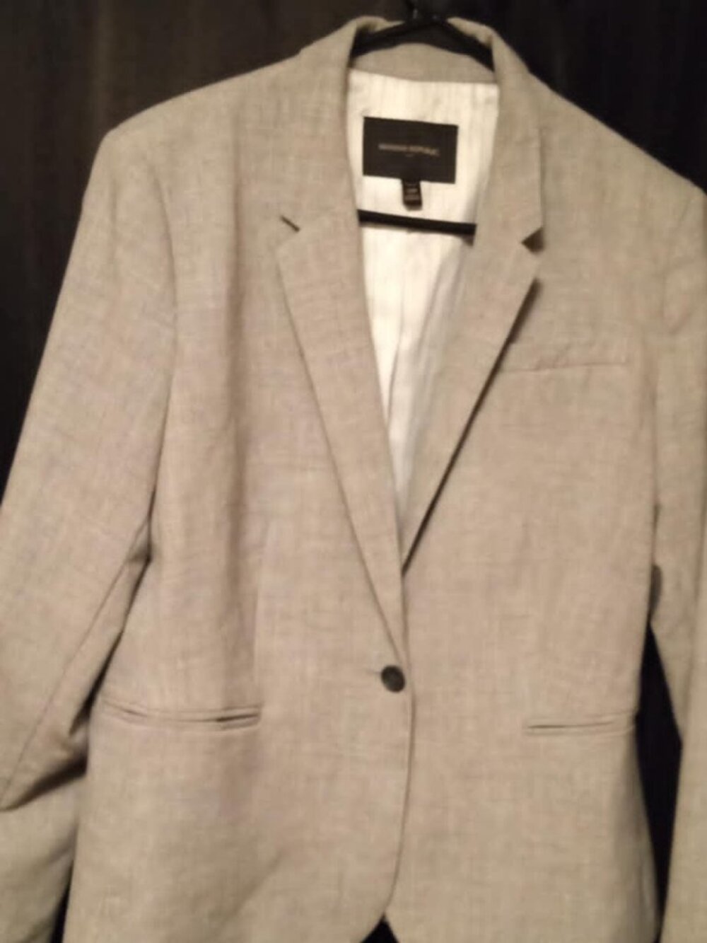 banana republic blazer grey 12P lined very nice